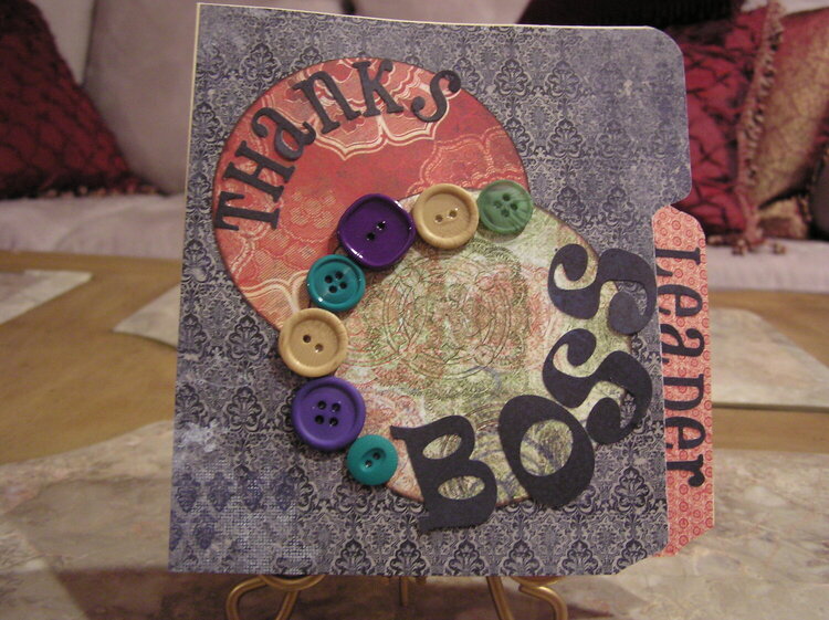 Boss Card for Card-A-Licious challenge #5