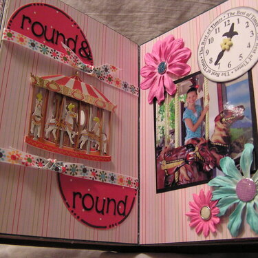 Merry Go Round 1 - silverwood altered book