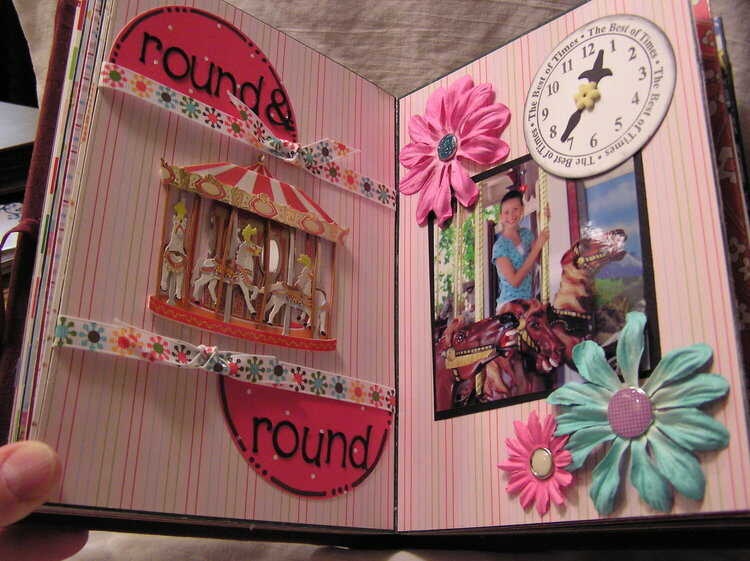 Merry Go Round 1 - silverwood altered book