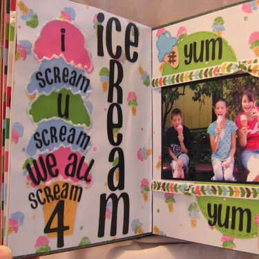 Ice Cream - Silverwood Altered Book