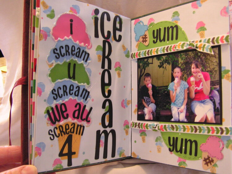 Ice Cream - Silverwood Altered Book