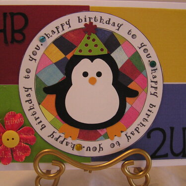 penguin birthday card