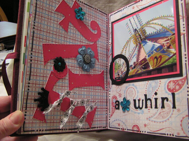 Tilt a Whirl from Silverwood Altered Book