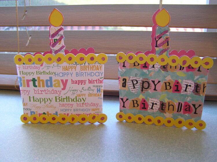 birthday cards using cricut sweet treats
