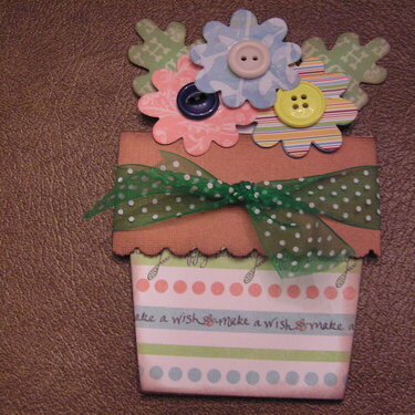 flower pot birthday card