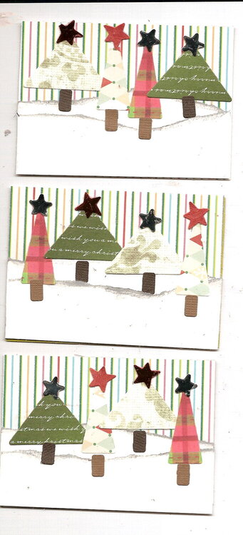 Christmas Group 3 Artistic Trading Cards