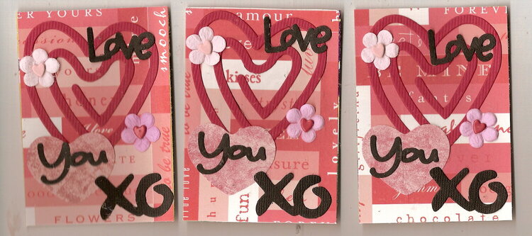 Love 3 group - artistic trading card