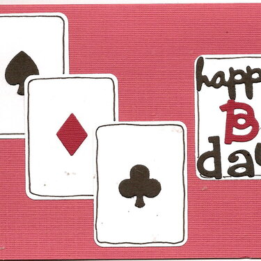 birthday playing cards
