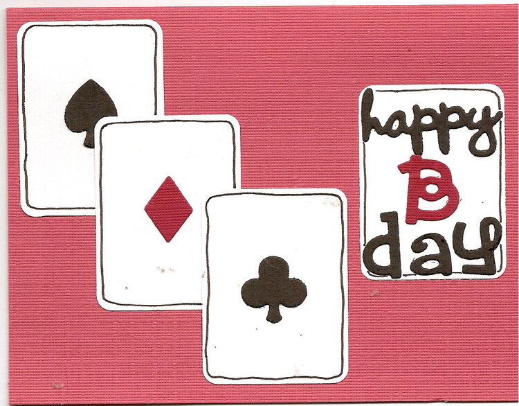 birthday playing cards