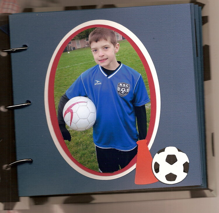 spring soccer mini-book - individual picture