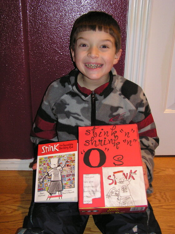 Carl&#039;s Cereal Box Book Report - &quot;Stink&quot;
