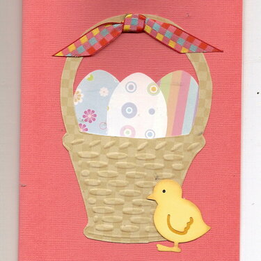 Easter basket card