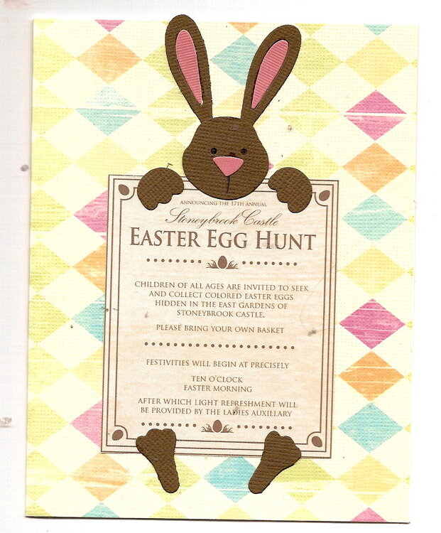 Easter Egg Hunt Card