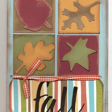 fall leaf card