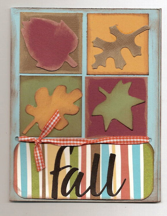 fall leaf card