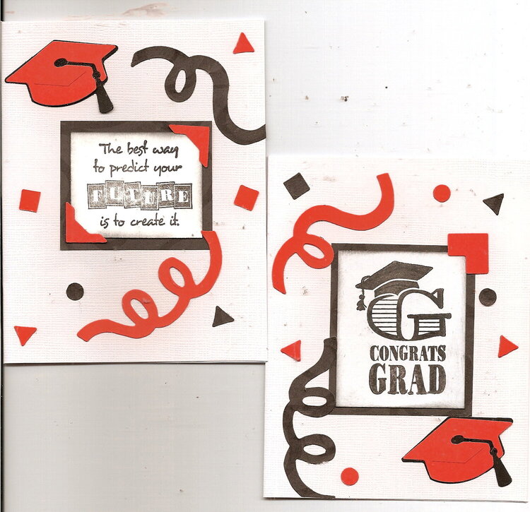 orange grad cards