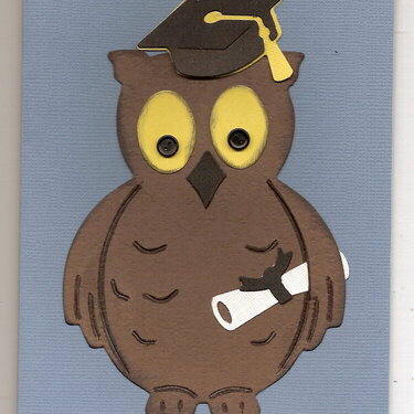 owl graduation card