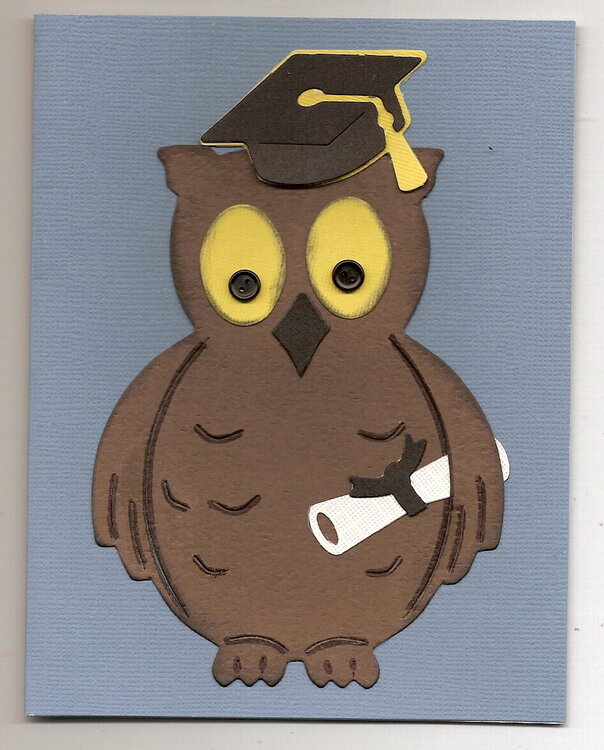 owl graduation card