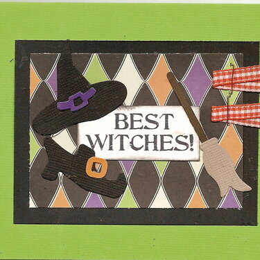 Halloween card using an ATC