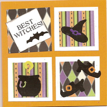 Halloween Card made from Deco Squares