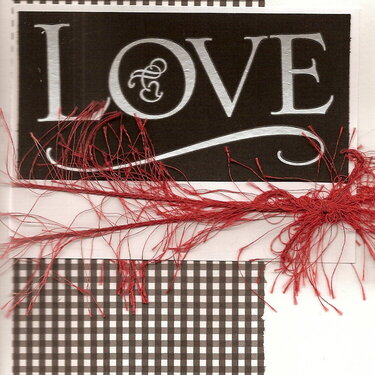 Love (January Card Challenge - black and sketch)