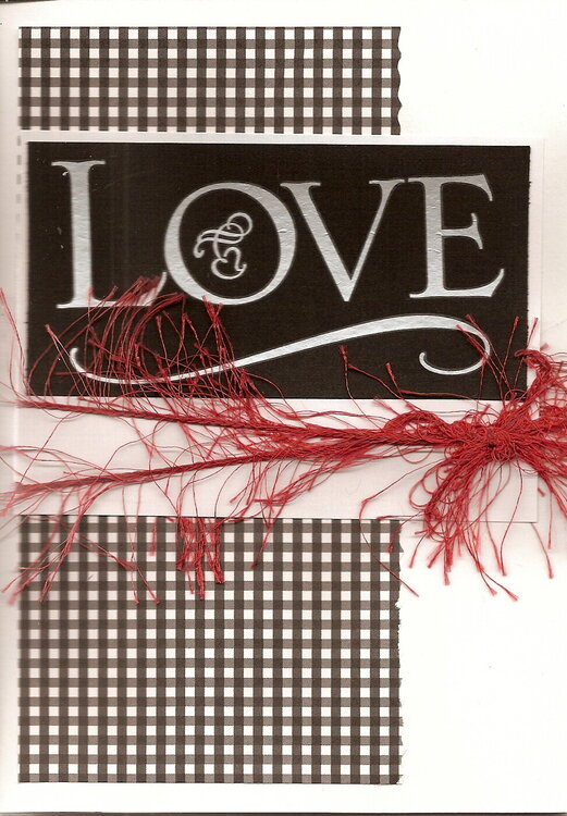 Love (January Card Challenge - black and sketch)