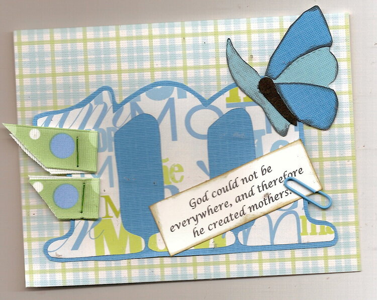 butterfly mother&#039;s day card