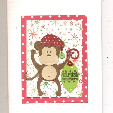 monkey x-mas card