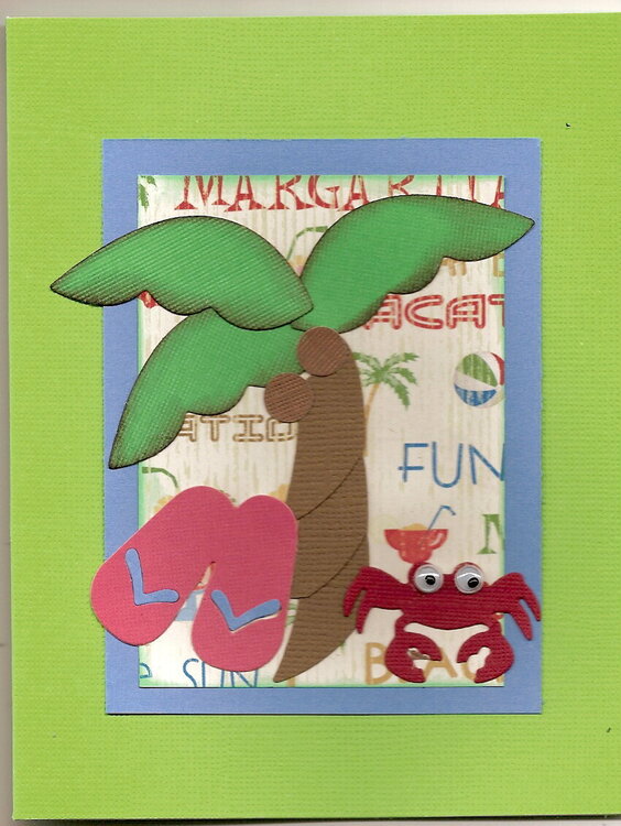 palm tree card
