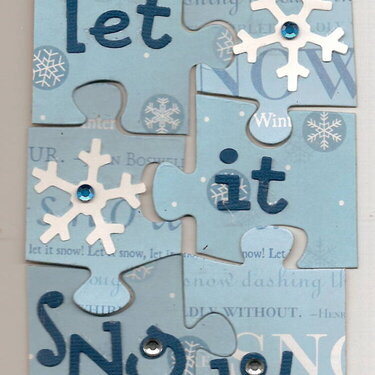 snow puzzle for Let it Snow Swap Grab Bag