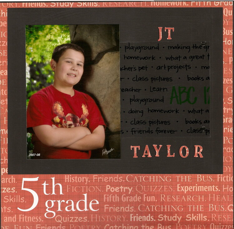 JT&#039;s 5th Grade