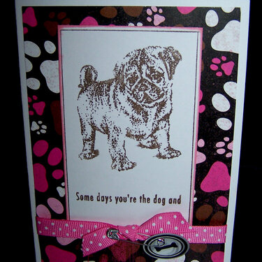 Some Days You&#039;re the Dog card