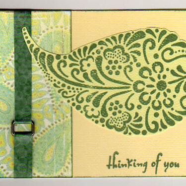 Thinking of You Paisley Card