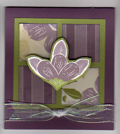 Purple Flower card