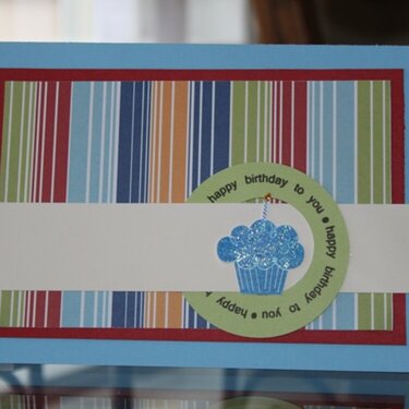 Boy Cupcake Card