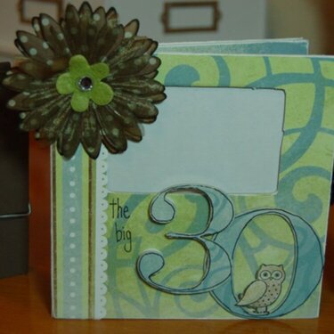 Chipboard Gift Card folder *Rusty Pickle*