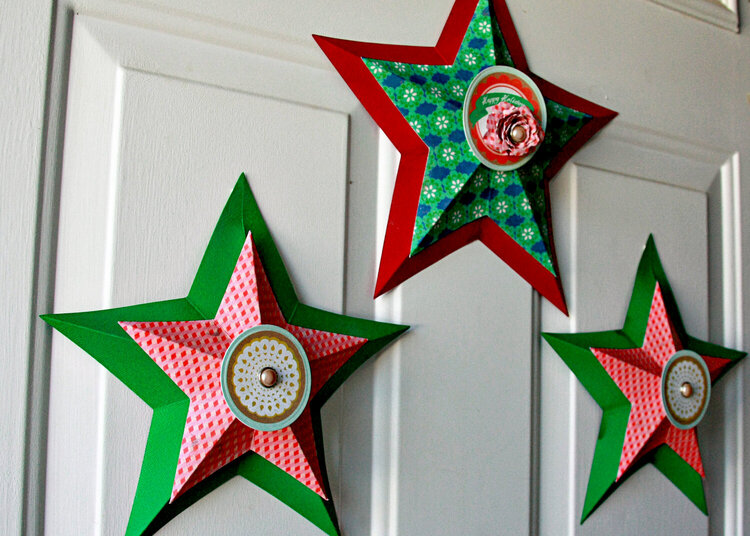 3D Peppermint Stars