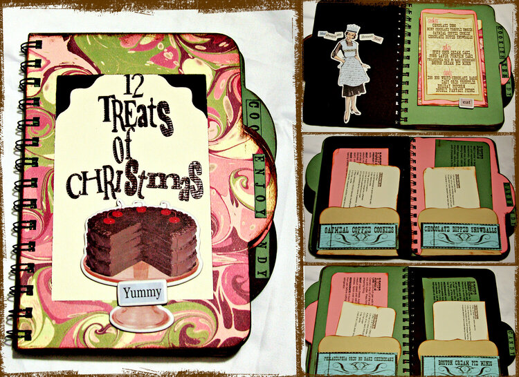 Chipboard Holiday Recipe Book *Provocraft DT*