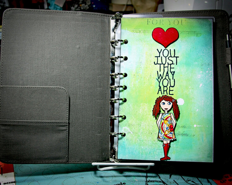 Just The Way You Are (Art Journal Planner Page)