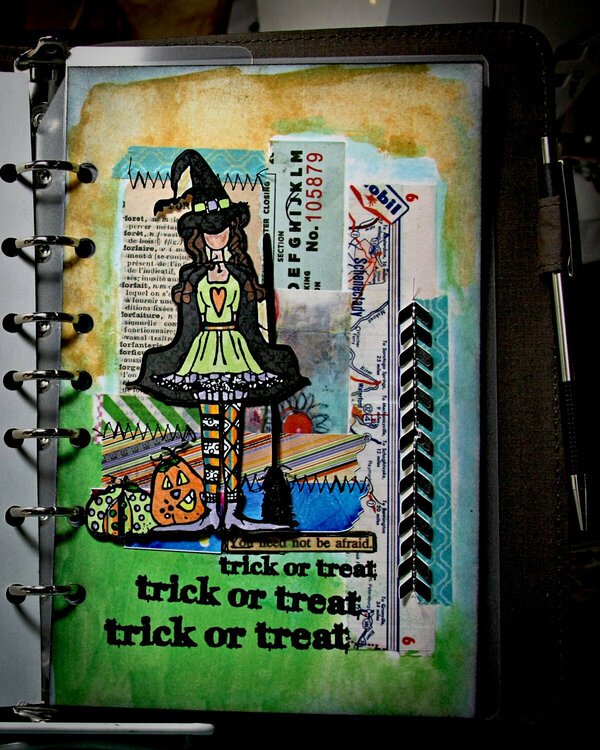 Trick or Treat (Art Journal Planner Page)