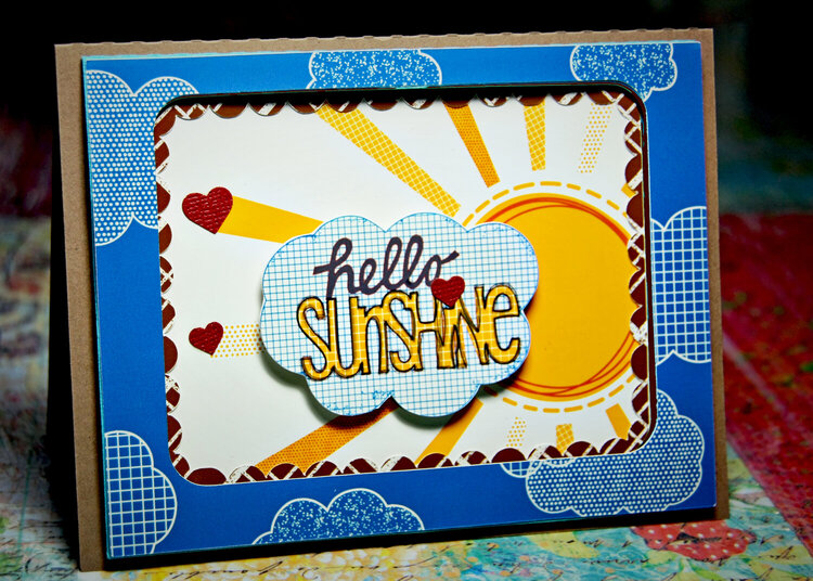 Hello Sunshine using NEW Amy Tangerine Mini Kit