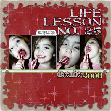 Life Lesson No. 25--Digital Layout