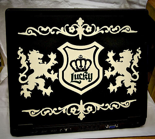 Lucky Laptop--Embellished with Cricut Vinyl