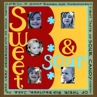 Sweet &amp; Sour *Provo Craft DT*