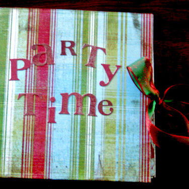 Paper bag Party Album cover -- Birthday with Blitzen