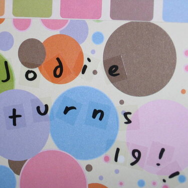 Cover of Jodie&#039;s mini book