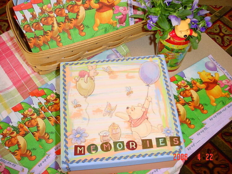 Pooh Bear Baby Keepsake Box