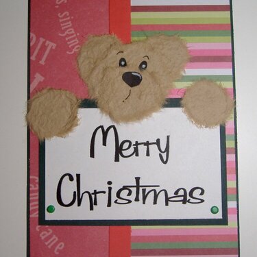 Merry Christmas - Tear Bear - Card