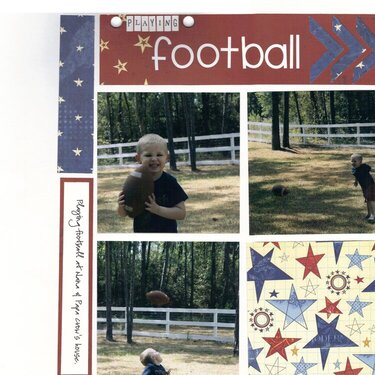 playing football - page 1