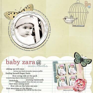 baby zara @ 7 months